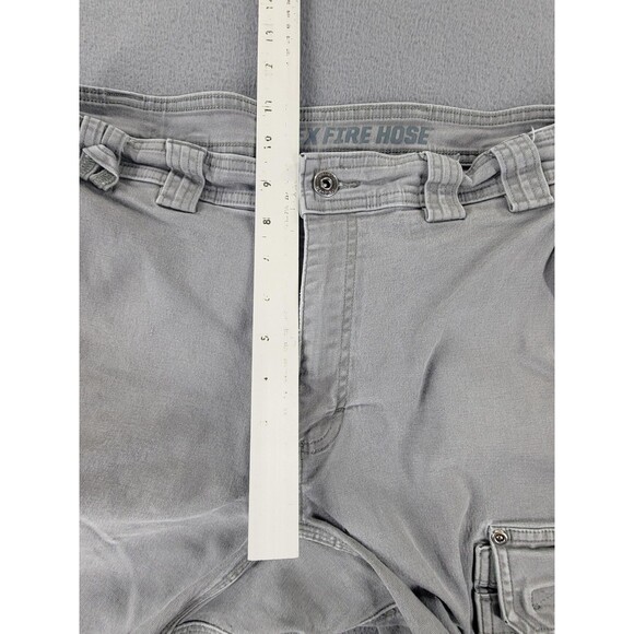 Duluth Flex Fire Hose Pants Mens 36x30 Gray Cargo Workwear Utility Standard Fit - Picture 7 of 14